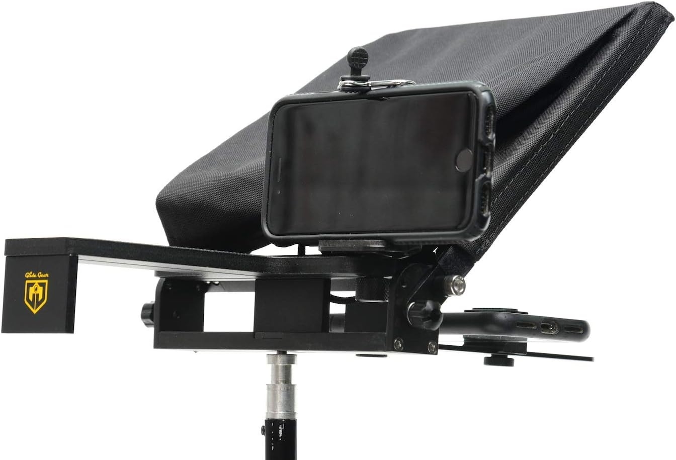 Glide Gear TMP 500 Universal Video Camera Tripod Teleprompter 15mm Rails w/ Carry Case - Image 27