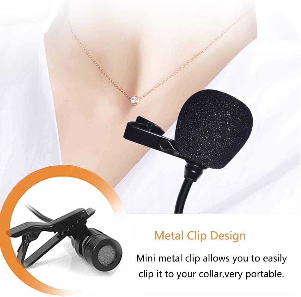 XIAOKOA Wireless Lavalier Microphone,UHF Wireless Lavalier Microphone,50m Wireless Transmission,Sound and Video Recording,for - Image 3