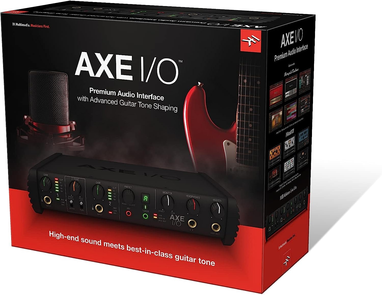 IK Multimedia AXE I/O premium 2-in 5-out 24-bit, 192 kHz USB audio interface for Mac/PC with advanced guitar tone shaping, Hi-Z - Image 8