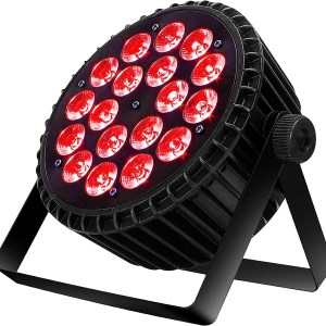 SHEHDS Stage Lights,18x12W LED Par RGBW 4in1 DMX Uplights LED Stage Lighting DJ Par Can Lights with Sound Activated for Disco,