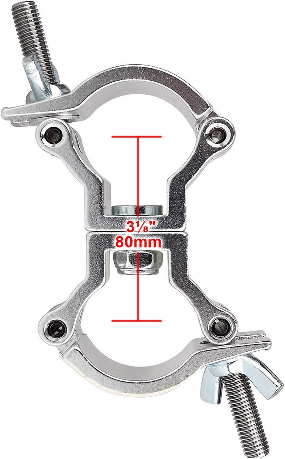 GBGS Lighting Truss Swivel Coupler DJ Light Clamps 2 Inch Heavy Duty Aluminum Alloy 220 LBs for 1.88-2 Inch Pipe 4 Pack - Image 14