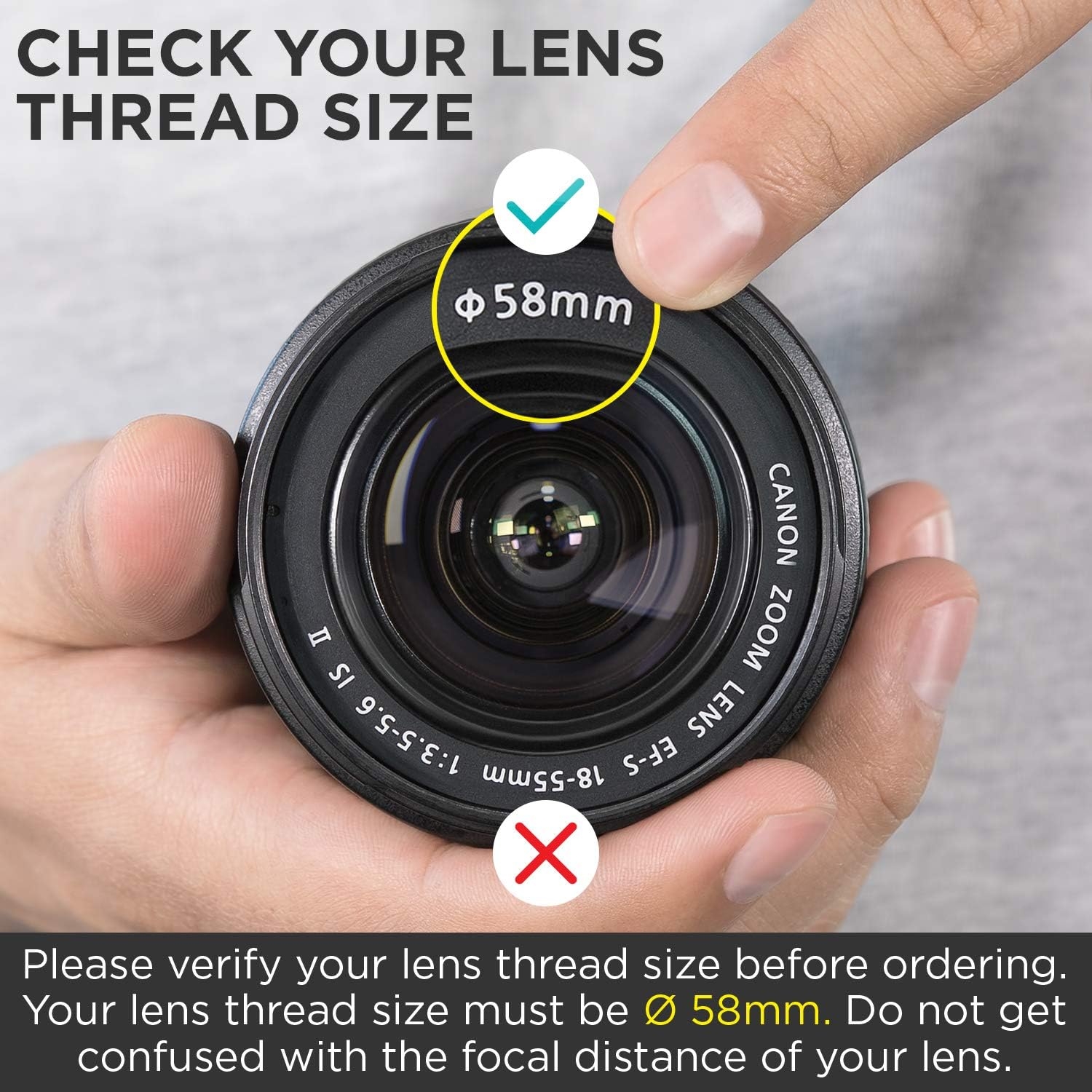 Altura Photo 58MM 0.35x Fisheye Canon Wide Angle Lens (w/Macro Portion) for DSLR Cameras EOS Rebel 70D 77D 80D 90D T8i T7 T7i - Image 9