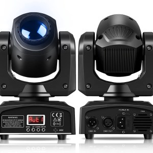 U`King LED Moving Head Light Spot 4 Color Gobos Light 25W DMX with Show KTV Disco DJ Party for Stage Lighting