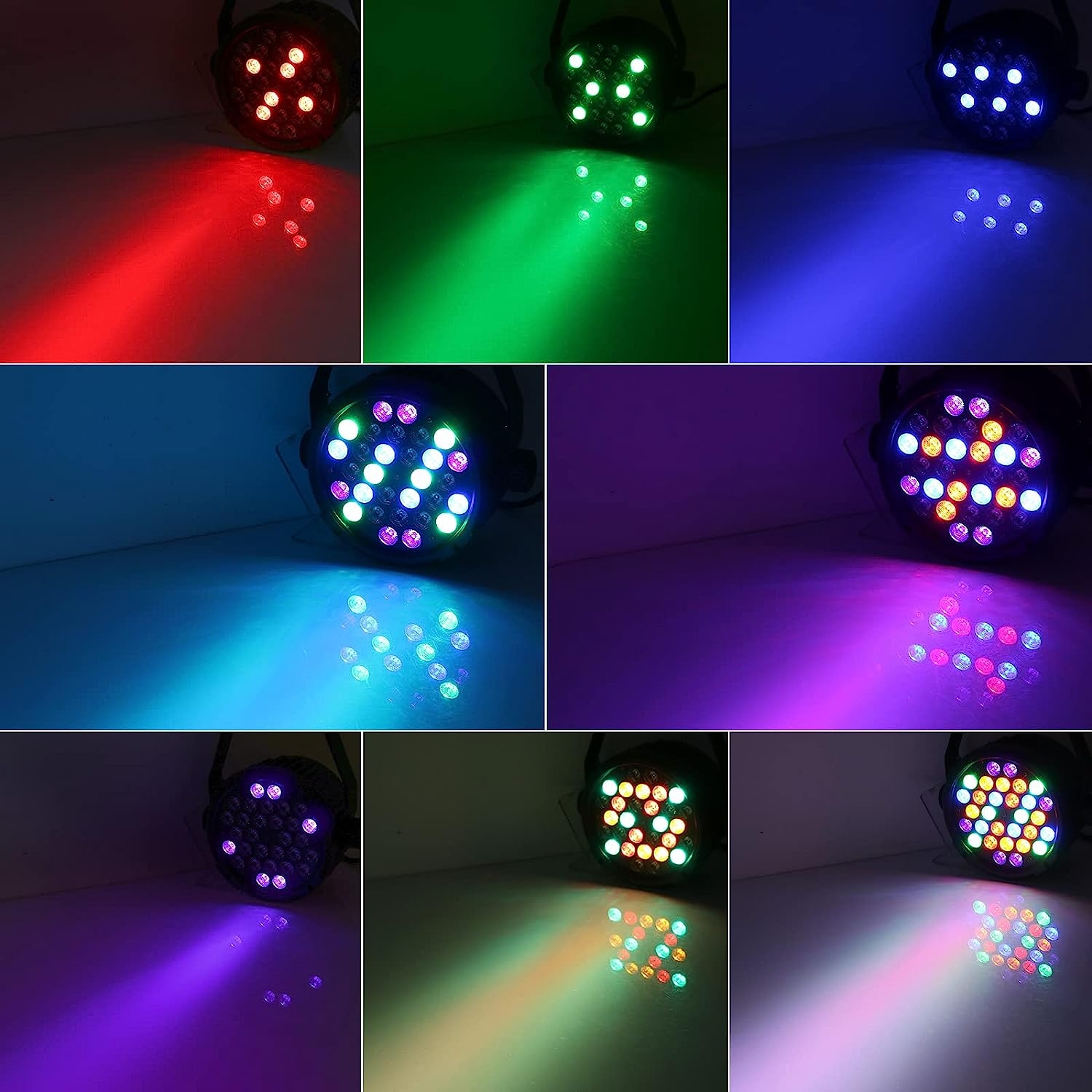 Stage Lights, OPPSK 90W Par Lights with RGBA/UV 30LEDs Par by DMX IR Remote Control Sound Activated for Church Wedding Birthday - Image 2
