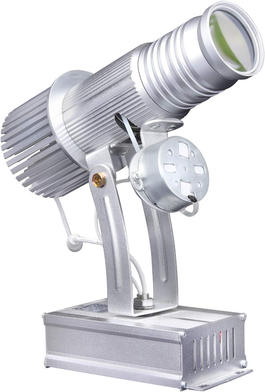 XNHAFW LED GOBO Projector Light with Manual Zoom and Gyrating Function Including Free Custom Glass GOBO Logo to Project