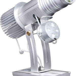 XNHAFW LED GOBO Projector Light with Manual Zoom and Gyrating Function Including Free Custom Glass GOBO Logo to Project