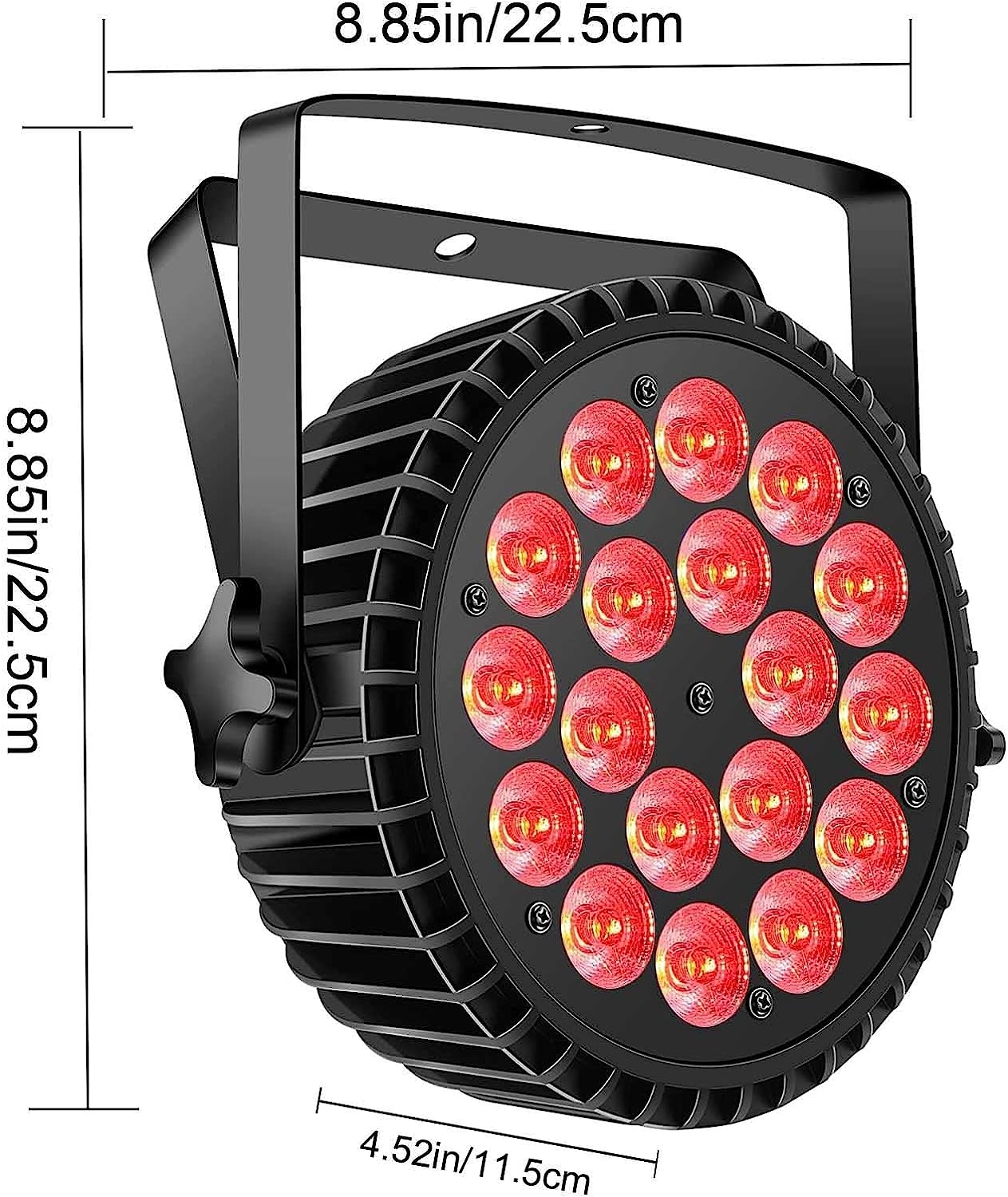 HOLDLAMP Par Lights DJ Lights 10Wx18 LED Uplight RGBW Stage Lights Effect by DMX Sound Activated Control Wash Lights for Parties - Image 5