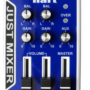 JUST MIXER Audio Mixer - Battery/USB Powered Portable Pocket Audio Mixer w/ 3 Stereo Channels (3.5mm) Plus On/Off Switch