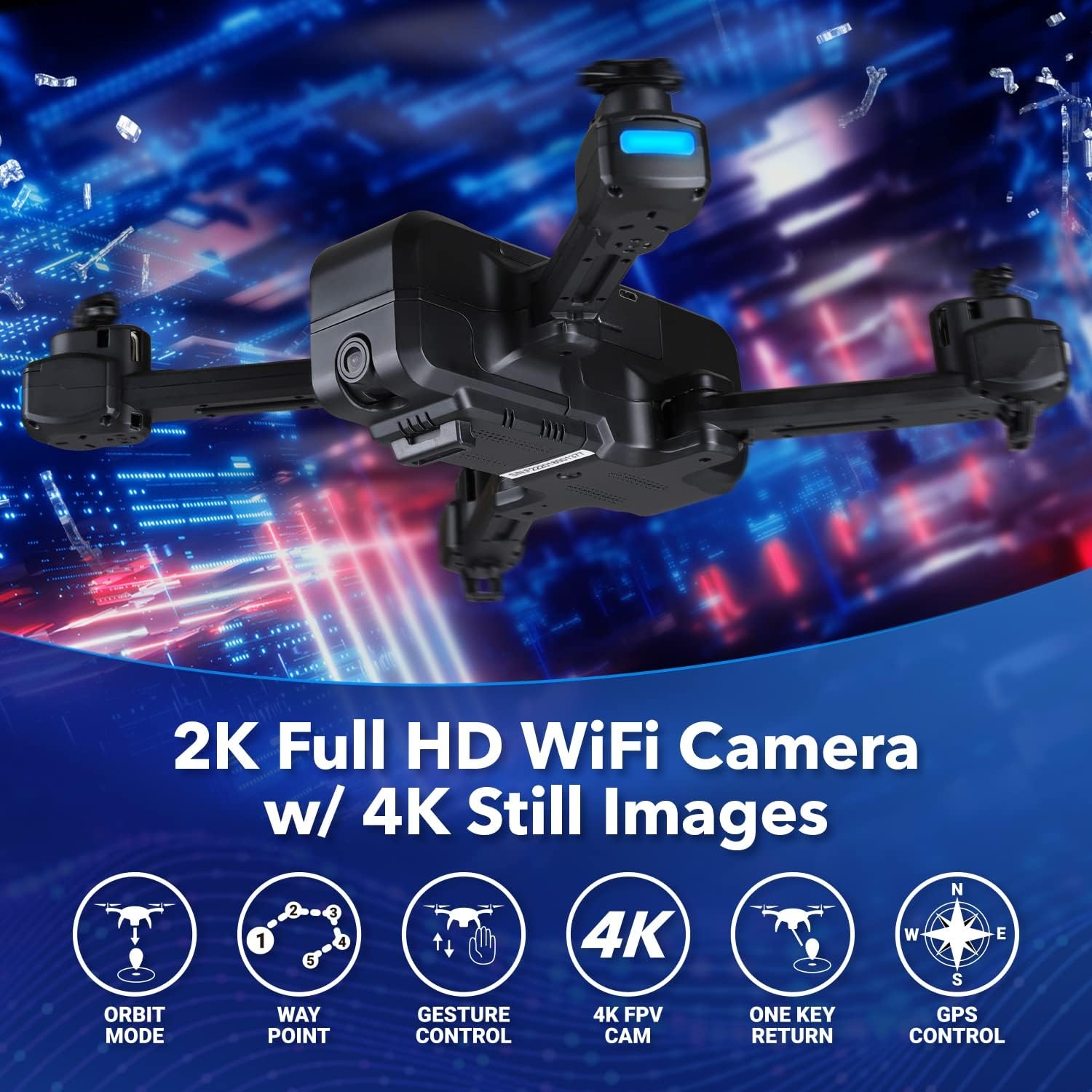Contixo F22 FPV Drone with Camera for Adults, Kids, Beginners - 2.4G RC Quadcopter with 4K FHD Camera - Gesture Control, Custom - Image 10