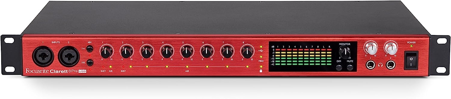 Focusrite Clarett 2Pre USB 10-In/4-Out Audio Interface - Image 16