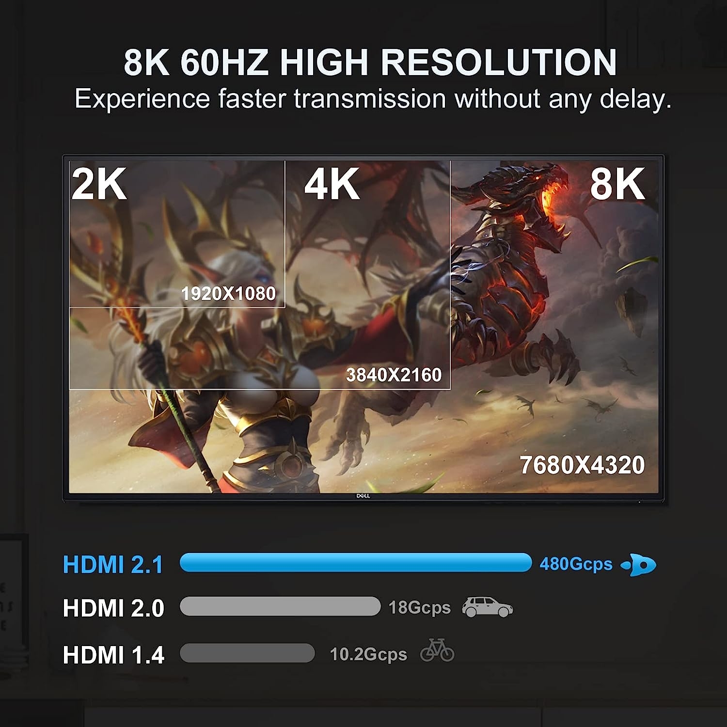 HDMI Splitter 1 In 2 Out, 4K@30Hz HDMI Splitter for Dual Monitors, Aluminum Powered HDMI Spliter for Mirror Screen,1x2 HDMI - Image 13