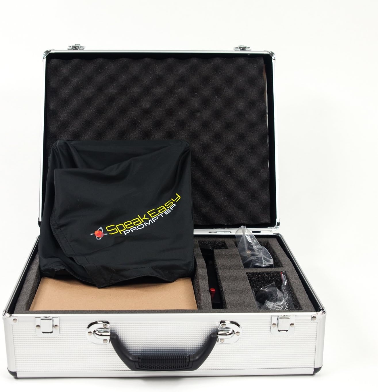 Digital Juice Speak Easy- Affordable, Durable iPad/Tablet/Smartphone Teleprompter w/ 70/30 Beamsplitter Glass & Aluminum Carry - Image 3