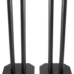 VIVO Premium Universal 25 inch Floor Speaker Stands for Surround Sound and Book Shelf Speakers, 2 Stands Included, STAND-SP03B