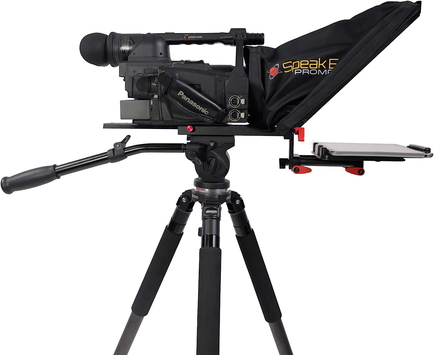 Digital Juice Speak Easy- Affordable, Durable iPad/Tablet/Smartphone Teleprompter w/ 70/30 Beamsplitter Glass & Aluminum Carry
