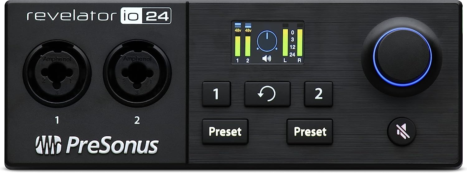 PreSonus Revelator io24 USB-C Compatible Audio Interface with Integrated Loopback Mixer and Effects for Streaming, Podcasting, - Image 4