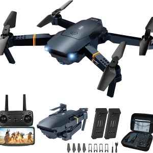 MOCVOO Drones with Camera for Adults Kids, Foldable RC Quadcopter, Helicopter Toys, 1080P FPV Video Drone for Beginners, 2