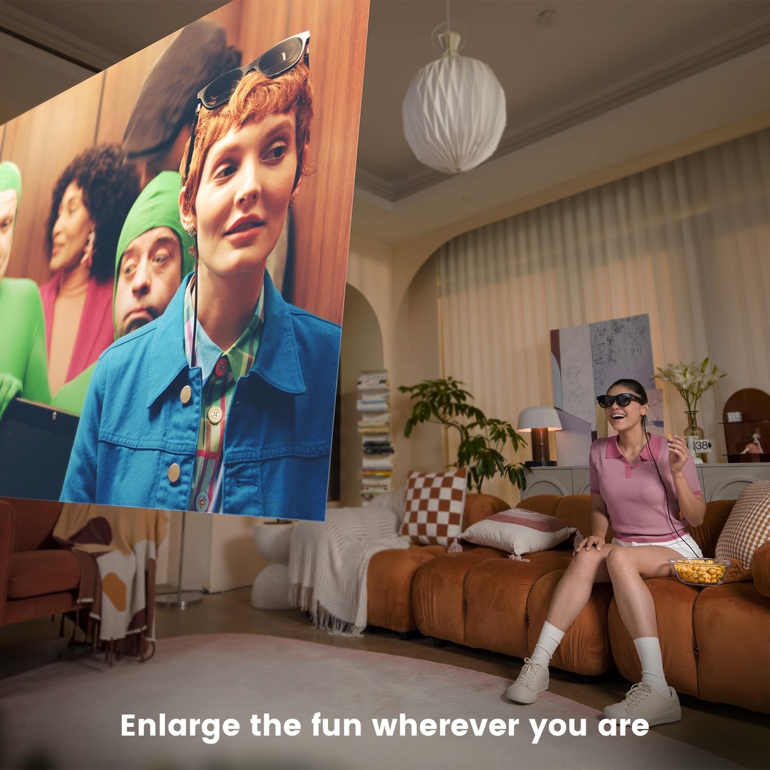 Nreal Air AR Glasses, Smart Glasses with Massive 201" Micro-OLED Virtual Theater, Augmented Reality Glasses, Watch, Stream, and - Image 3