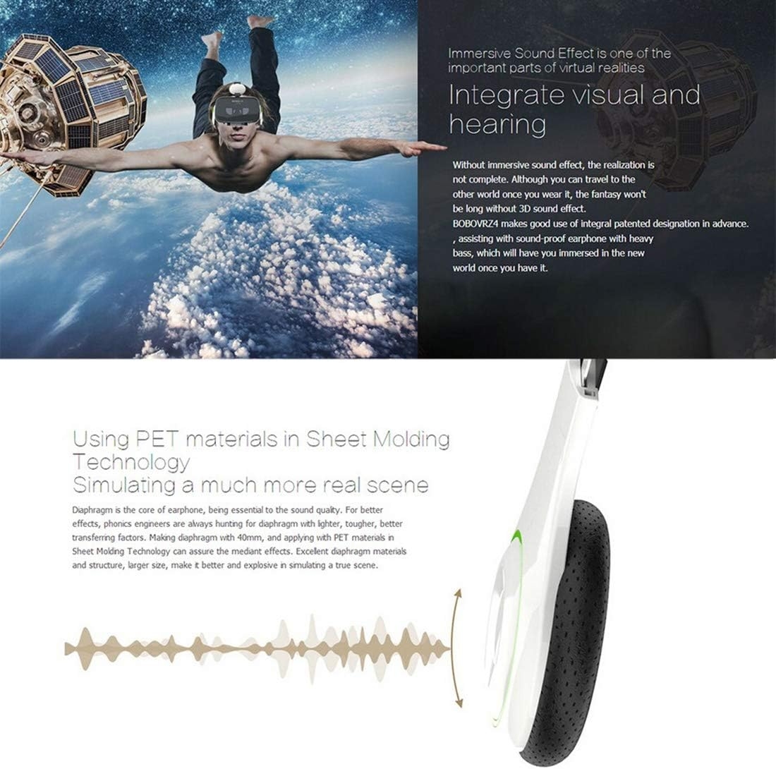 SHANGYA 3D Video Glasses BOBOVR Z4 VR BOX 3D Video Glasses with headphones PP of universal virtual reality 3.5 6.0 inches for - Image 7
