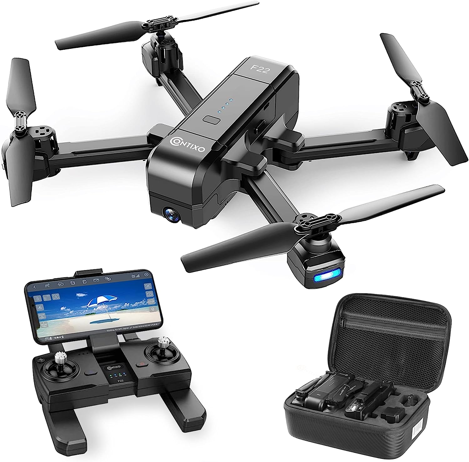 Contixo F22 FPV Drone with Camera for Adults, Kids, Beginners - 2.4G RC Quadcopter with 4K FHD Camera - Gesture Control, Custom - Image 9