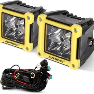 Auxbeam 3Inch 40W LED Pods Light Bar Spot Beam Offroad Cube Lights LED Driving Spot Light Fog Light LED Cubes Square Light Pods