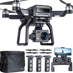 Bwine F7 GPS Drones with Camera for Adults 4K Night Vision, 3-Aix Gimbal, 2Mile Long Range, 75Mins Flight Time Professional
