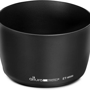(Canon ET-65III Replacement) Altura Photo Lens Hood for Canon EF 85mm f/1.8 USM, EF 100mm f/2.0 USM, EF 135mm f/2.8 SF, EF