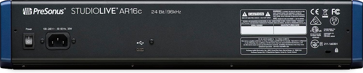 PreSonus StudioLive AR12c 14-Channel USB-C Hybrid Digital/Analog Performance Mixer, Unpowered - Image 18