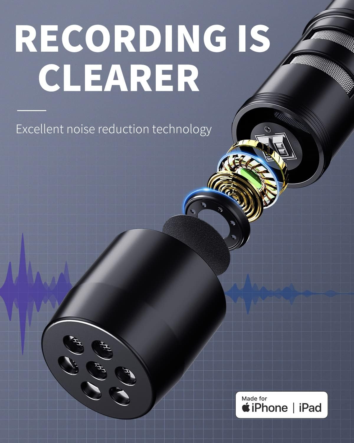 Microphone Professional for iPhone Lavalier Lapel Omnidirectional Condenser Mic Phone Audio Video Recording Easy Clip-on - Image 4