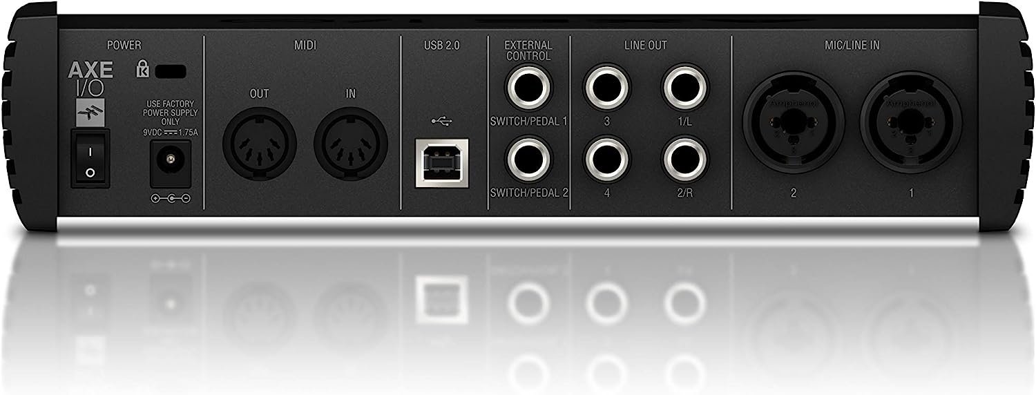 IK Multimedia AXE I/O premium 2-in 5-out 24-bit, 192 kHz USB audio interface for Mac/PC with advanced guitar tone shaping, Hi-Z - Image 2
