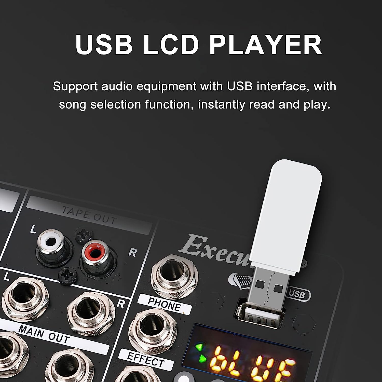 Dj Mixer Board 8 Channel Mixer Professional Digital Audio Mixer with Bluetooth, USB Sound Mixer with MP3 Playback, XLR - Image 24