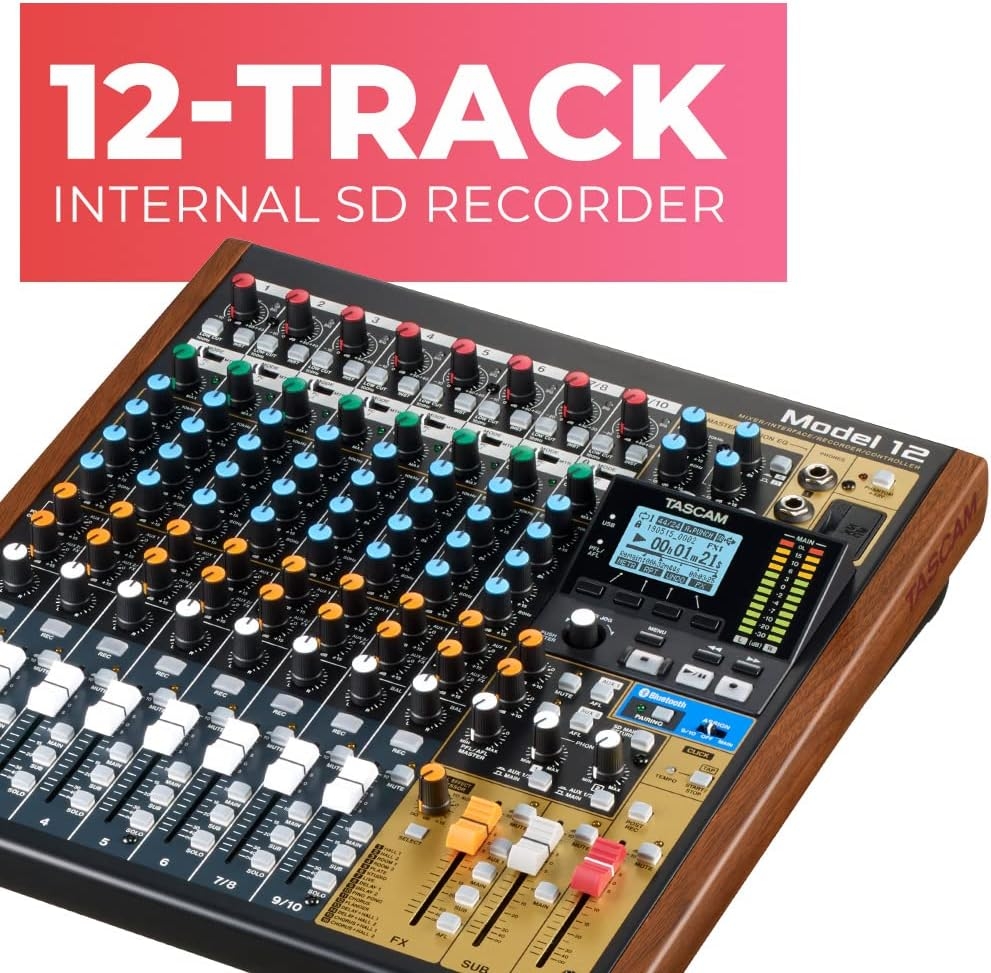 Tascam Model 12 All-in-One Digital Multitrack Recorder - Image 4