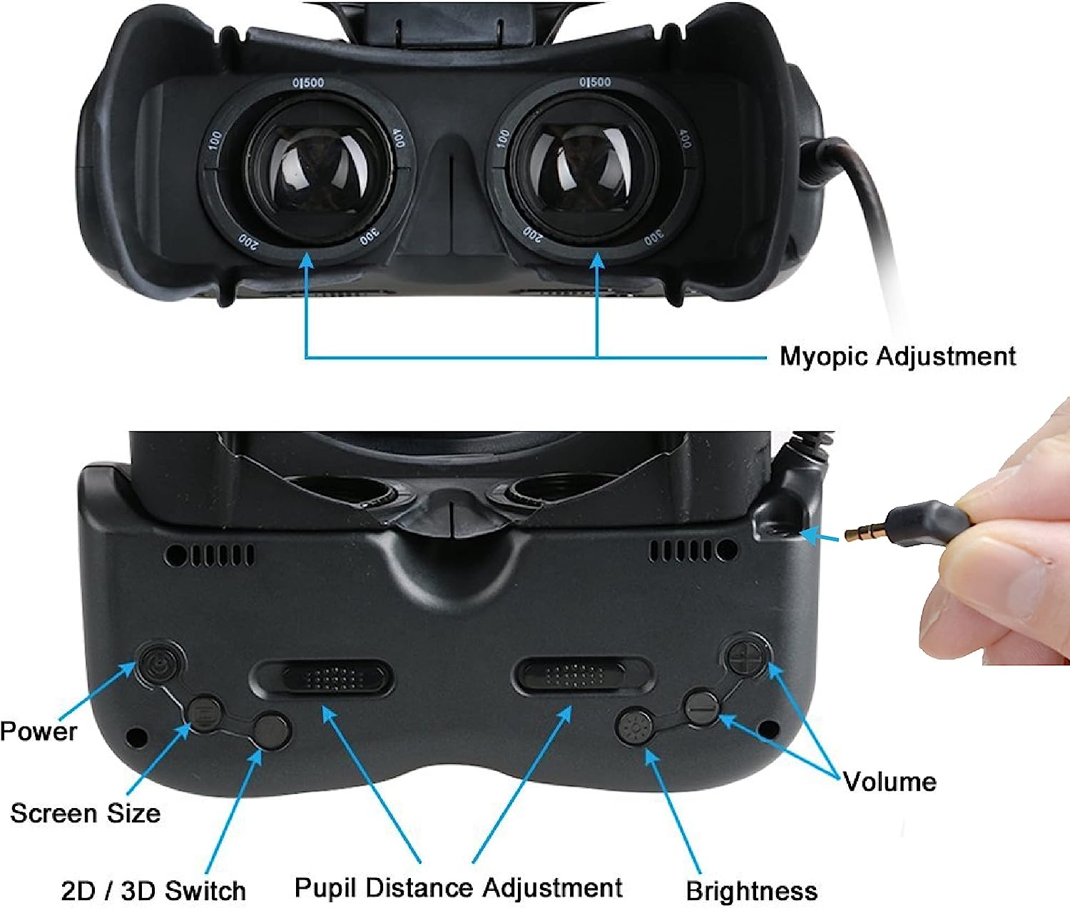 VISIONHMD Visionhmd Bigeyes H1 3D Video Glasses with HDMI input