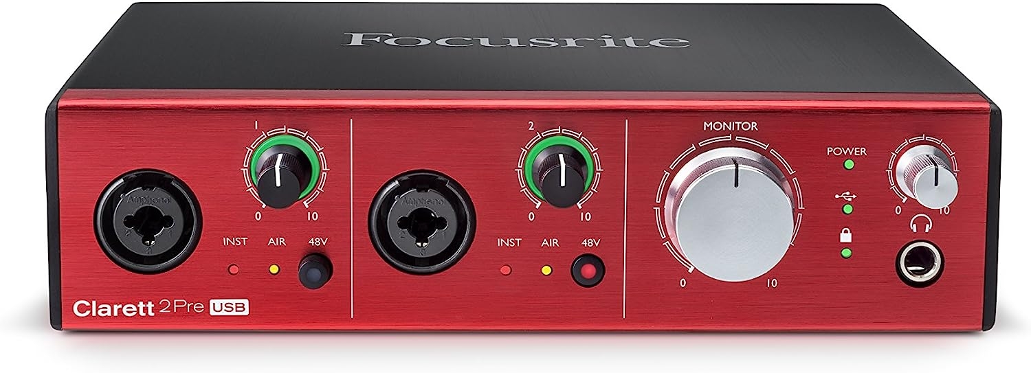 Focusrite Clarett 2Pre USB 10-In/4-Out Audio Interface - Image 4