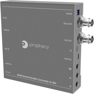 gofanco Prophecy Multi Video Format to SDI Scaler Converter – Input HDMI/Mini DisplayPort/VGA, SDI Output up to 3G/HD/SD-SDI,