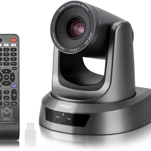 Vikery 10X USB PTZ Camera for Conference Rooms, Auto-Focus 10X Optical Zoom Camera with HD 1080P Video Conference Camera for