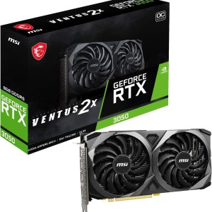 MSI Gaming GeForce RTX 3050 8GB GDRR6 128-Bit HDMI/DP PCIe 4 Torx Twin Fans Ampere OC Graphics Card (RTX 3050 Ventus 2X 8G