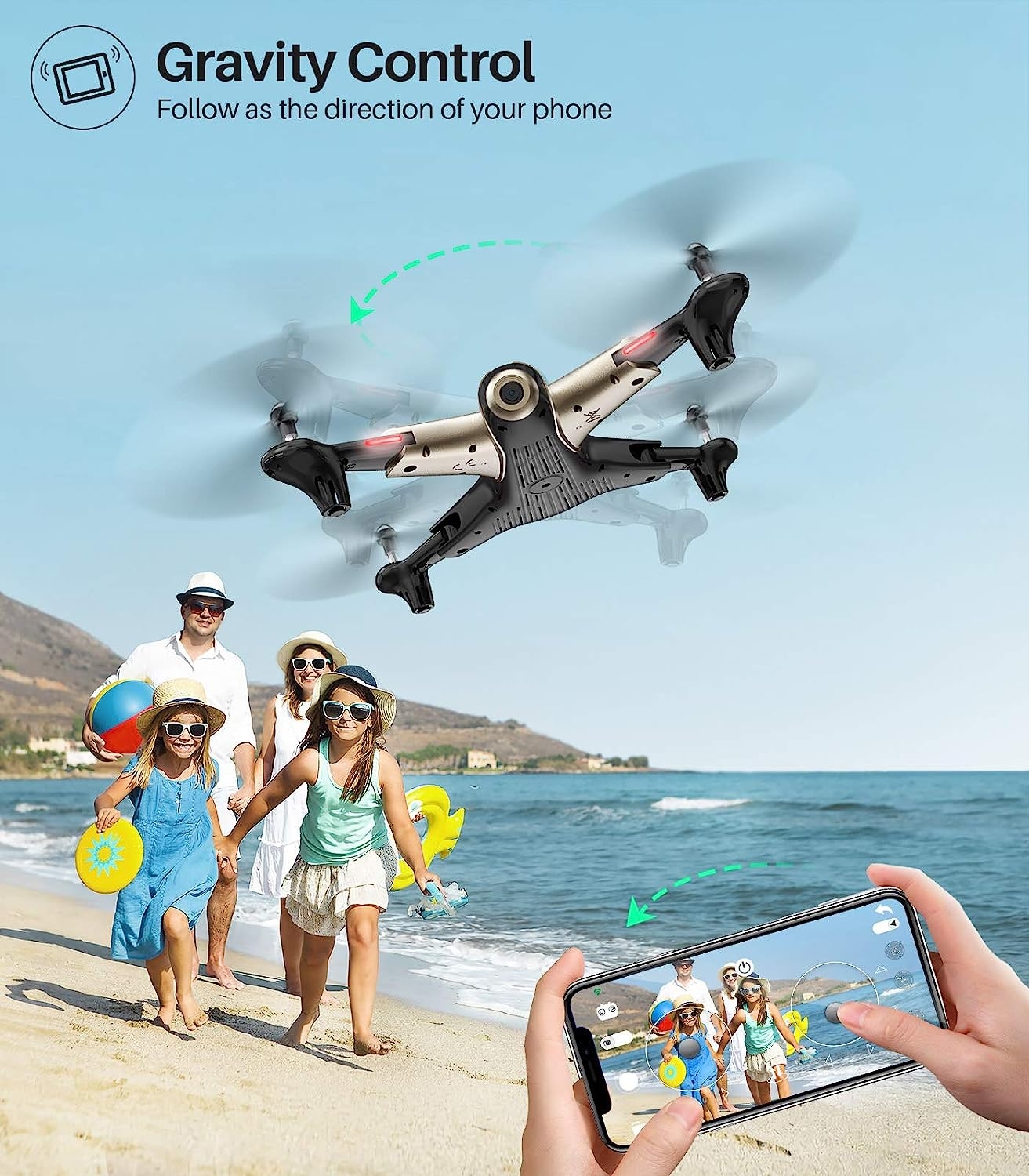 SYMA Drone with 1080P FPV Camera,Optical Flow Positioning,Tap Fly,Altitude Hold,Headless Mode,3D Flips,2 Batteries 40mins Flying - Image 5