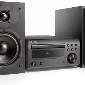 Denon D-M41 Home Theater Mini Amplifier and Bookshelf Speaker Pair - Compact HiFi Stereo System with CD, FM/AM Tuner and