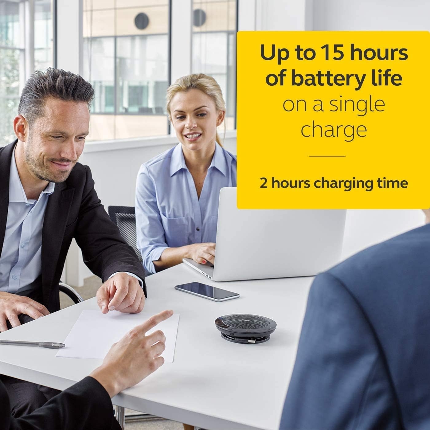 Jabra Speak 710 MS Wireless Bluetooth Speaker for Softphones and Mobile Phones – Easy Setup, Portable Speaker for Holding - Image 3