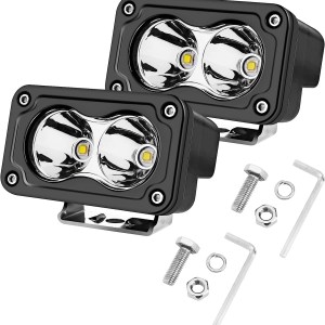 3 Inch LED Pods, YCHOW-TECH 2Pcs 40W Driving Light Bar 4000LM Super Bright Offroad Spotlight Fog Light Pods Led Work Light Cube