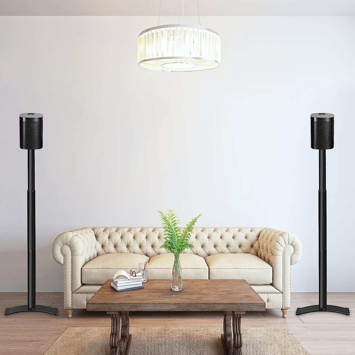 Mounting Dream Speaker Stands for SONOS ONE, ONE SL, Play:1, Height Adjustable Up to 48.3", Set of 2 Surround Sound Speaker - Image 13