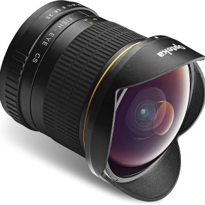 Opteka 6.5mm f/3.5 Professional Ultra Wide Angle Aspherical Fisheye Lens for Canon EF-Mount EOS 90D, 80D, 77D, 70D, 60D, 50D,