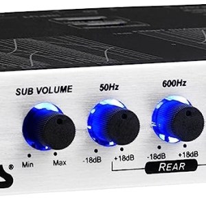 BOSS Audio Systems AVA1210 7 Band Pre-Amp Car Equalizer with Gold-Plated Front Rear and Subwoofer Outputs