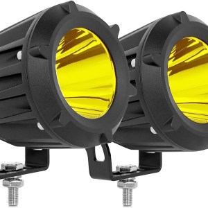 Led Fog Lights, 3.5 Inch LED Light Pods SPOT 35W Cube LED Work Light Bar Pod Lights Wterproof 6000K Yellow Compatible ATV Boat
