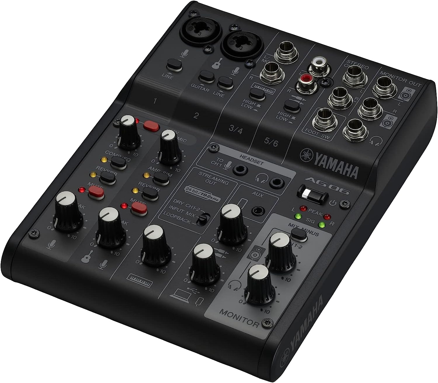 Black 3-Channel Live Streaming Mixer/USB Interface for IOS/Mac/PC - Image 17
