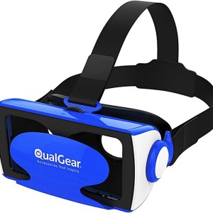QualGear VR Glasses - 3D Virtual Reality Headset for iPhone 7/ Plus/6S/6 Plus/6/5 Samsung Moto Google & All Android Smartphones