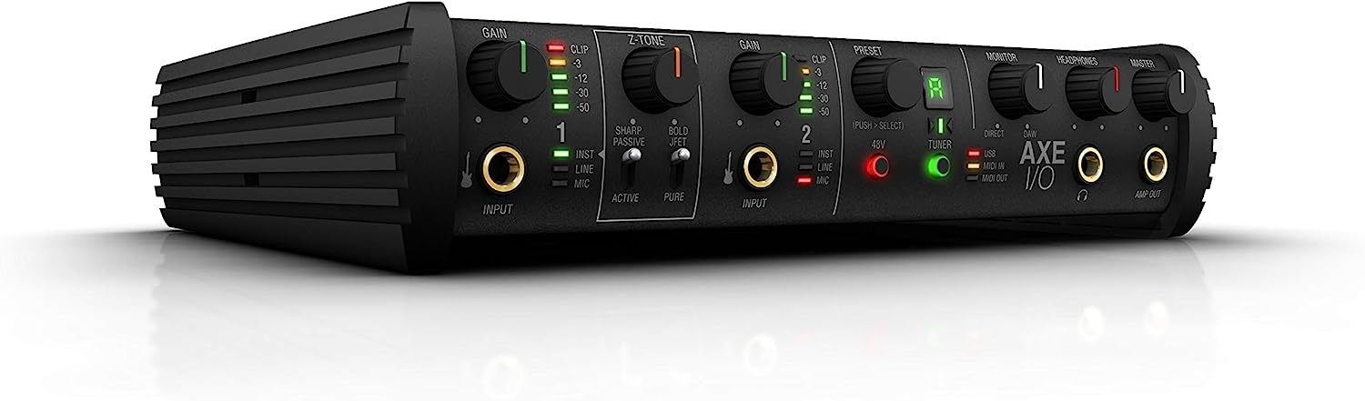 IK Multimedia AXE I/O premium 2-in 5-out 24-bit, 192 kHz USB audio interface for Mac/PC with advanced guitar tone shaping, Hi-Z - Image 5