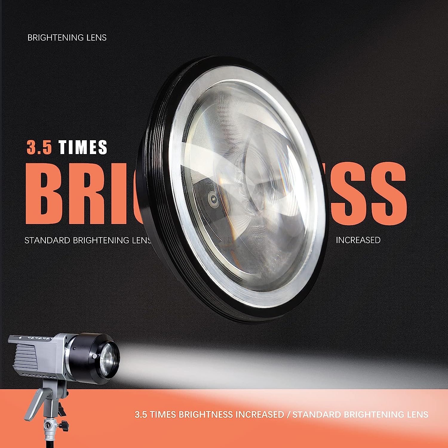Bowens Optical snoot Studio conical condenser beam special effect spotlight photography accessory with 80mm lens and built-in - Image 5
