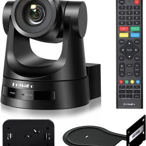 FoMaKo PTZ Camera 30X Bundle HDMI 3G-SDI IP PoE HDMI PTZ Camera for Church Worship(2pcs) PTZ Controller PoE IP PTZ Camera