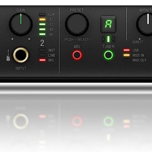 IK Multimedia AXE I/O premium 2-in 5-out 24-bit, 192 kHz USB audio interface for Mac/PC with advanced guitar tone shaping, Hi-Z